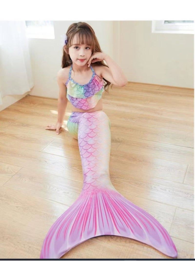 Children's Cute Swimsuit Three Piece Set