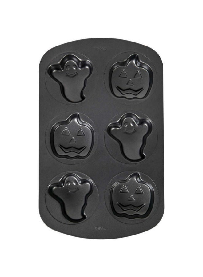 Wilton Halloween Ghost and Pumpkin Mini Cake Pan, 6-Cavity