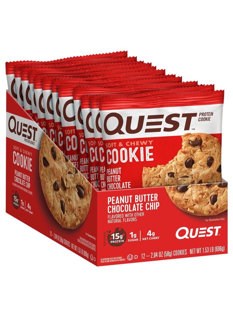 Quest Protein Cookie Peanut Butter Chip 59g Pack of 12