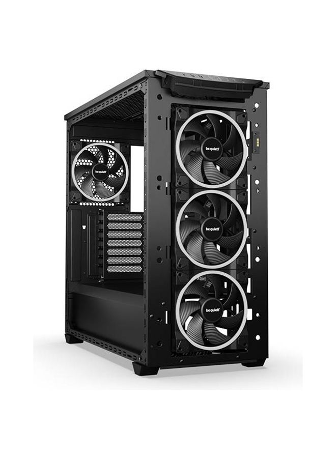 Shadow Base 800 FX aRGB Mid Tower Computer Case, 4x Light Wings 140mm PWM Fans, Up to 420mm Radiator & 8x Fan Support, ABS + Steel + Tempered Glass Materials, Black | BGW63