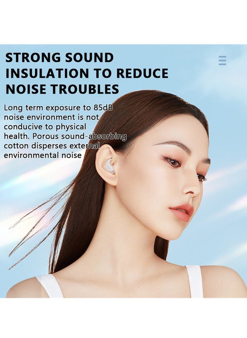 Ear Plugs, High Fidelity Reusable Silicone Noise Cancelling Earplugs, Soft Silicone Reusable Earplugs For Swimming, Sleeping, Diving, Noise Sensitivity & Flights, ( blue )