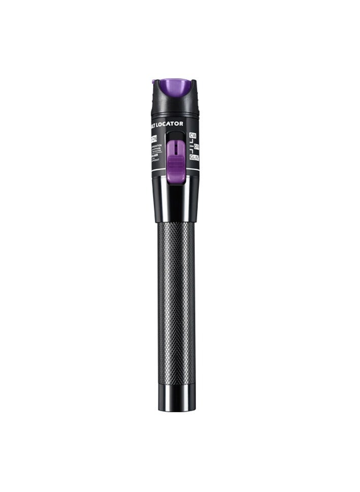 Visual Fault Locator, 1-60km Fiber Optic Red Light Pen, Vfl Optical Fiber Cable Fault Tester, Red Light Pen For Network Fiber Cable Test, Fiber Optic Source Tester Detector Meter,(30mw Purple)