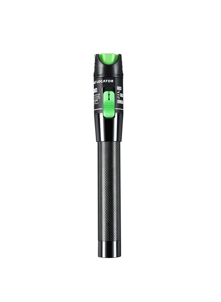 Visual Fault Locator, 1-60km Fiber Optic Red Light Pen, Vfl Optical Fiber Cable Fault Tester, Red Light Pen For Network Fiber Cable Test, Fiber Optic Source Tester Detector Meter, (20mw Green)