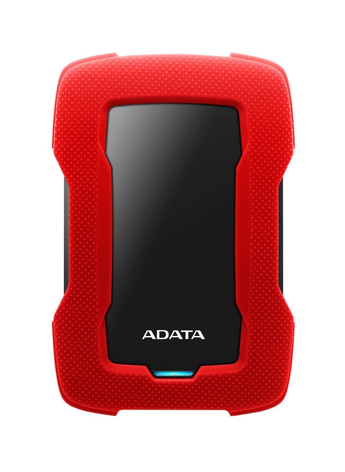 ADATA HD330 4TB USB 3.0, High-speed Shock-absorbing External Hard Drive, Extra Slim Portable Waterproof Mobile Hard Drive, (4TB Red)