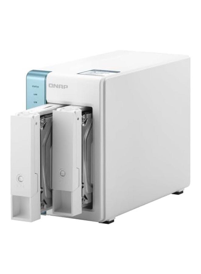 QNAP 2 Bay NAS Server, Alpine AL-314 Processor, Quad-Core 1.7 GHz, 4GB SO-DIMM DDR3 RAM, 2.5 GbE LAN (NO Hard Drive) | TS-231P3-4G