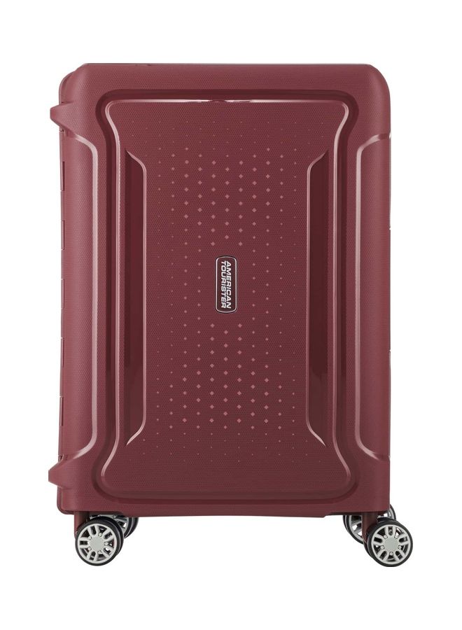 Tribus Spinner Medium Check in Luggage Trolley Red