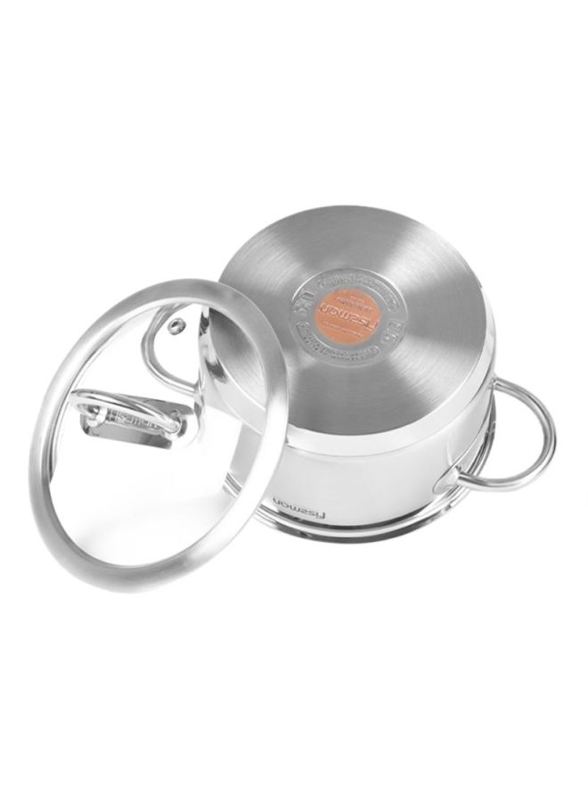 Benjamin Stainless Steel Casserole With Lid Silver 24х14cm