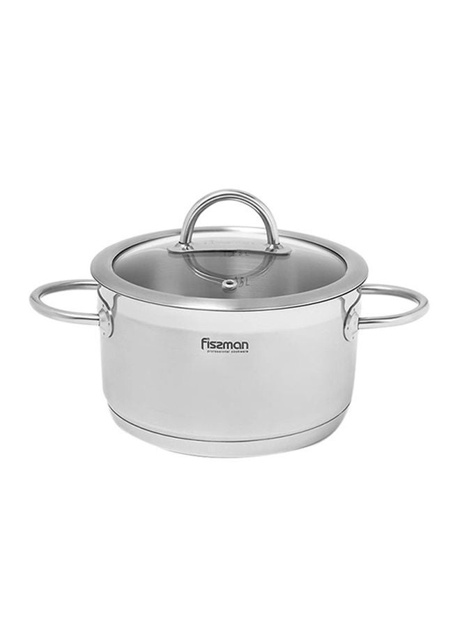 Benjamin Stainless Steel Casserole With Lid Silver 18х10cm