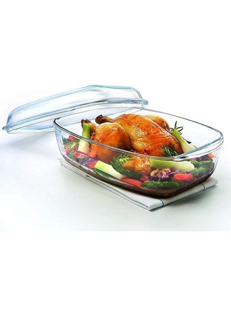 Rectangular Casserole Dish Transparent 6.5Liters