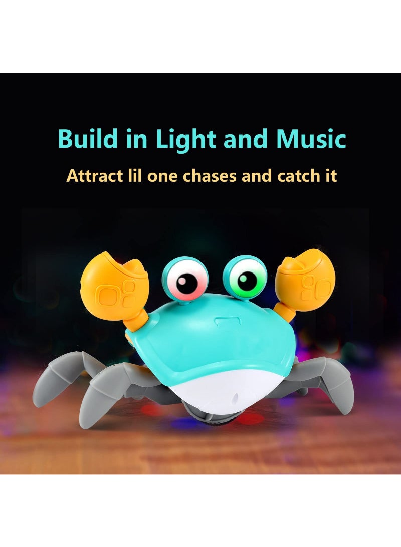 Infant Crawling Crab Tummy Time Baby Toy Learning Crawl Walking Toddler 3 Years Old Music Development Interactive Birthday Gift