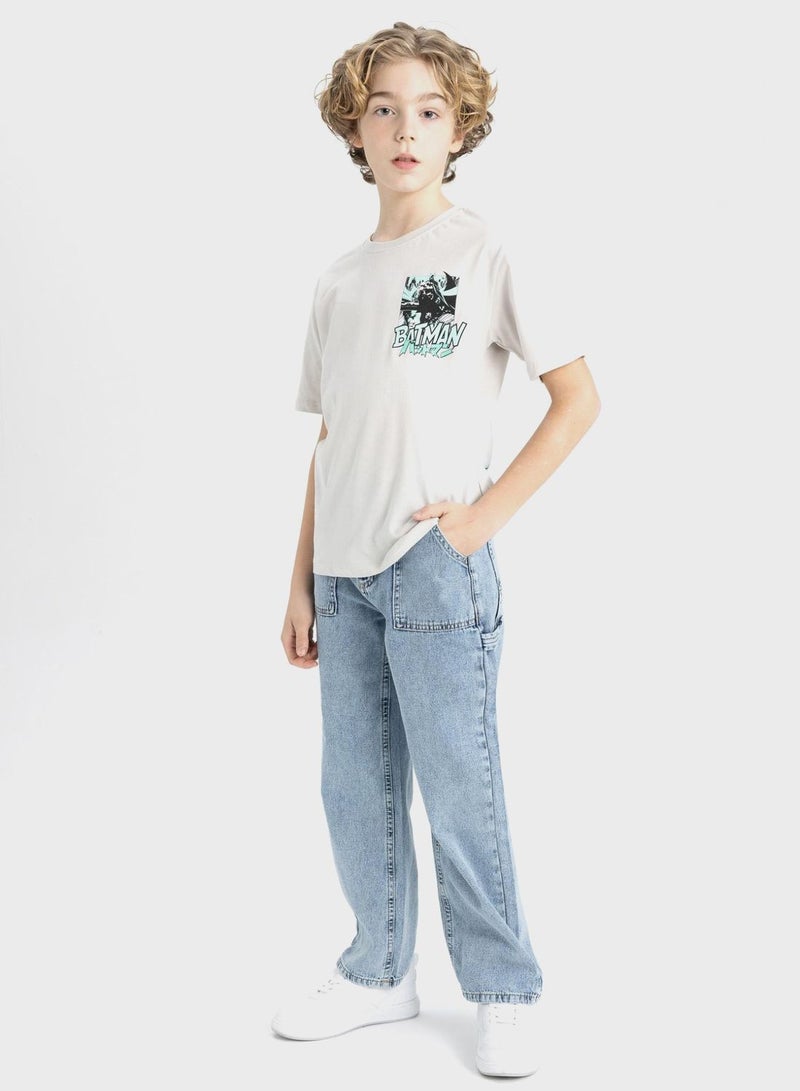 Wide Leg Jean Trousers