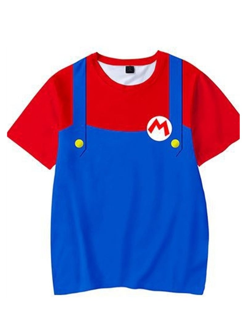 Super Mario 3D digital printing personalized breathable T-shirt shorts set