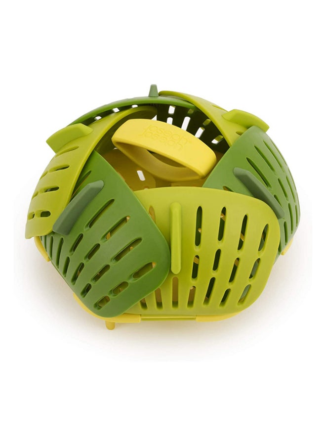 Bloom Folding Steam Basket Green 10x16x16cm