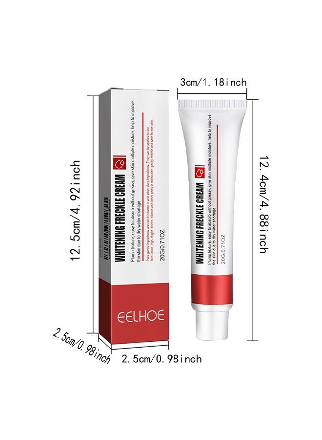 Whitening Freckle Cream,Dark Spot Corrector Remover Cream Whitening Moisturizing Brighten Complexion Improving Skin Barrier 20g