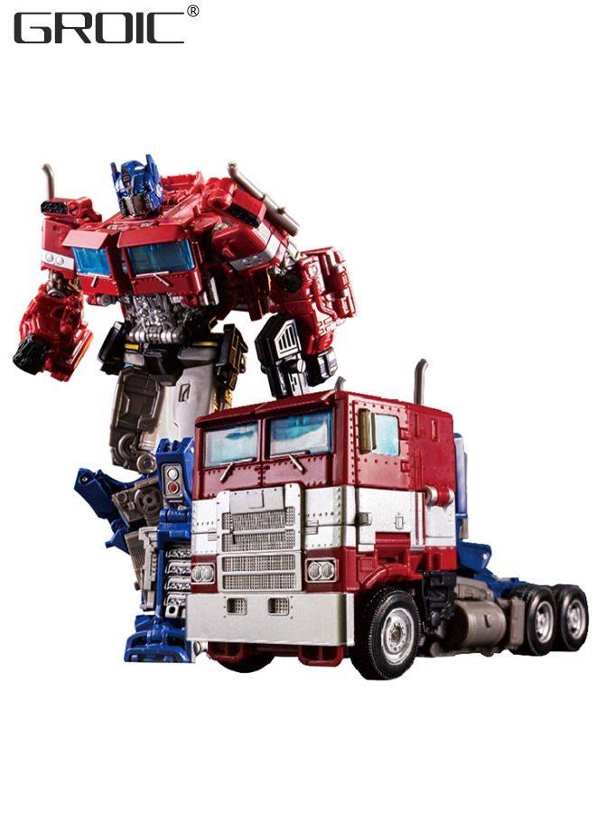 2 In 1 Deformation Robot Toy, Deformed Car Robot Toys, Action Figure Deformation Car Model, Portable Alloy Deformation Robot Toys Gift for Kids-Optimus Prime