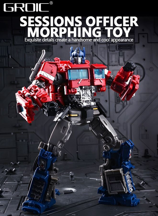 2 In 1 Deformation Robot Toy, Deformed Car Robot Toys, Action Figure Deformation Car Model, Portable Alloy Deformation Robot Toys Gift for Kids-Optimus Prime