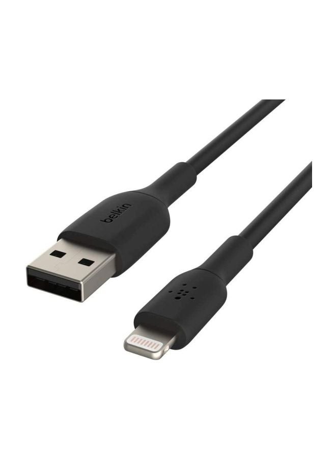 Lightning Cable (Boost Charge Lightning to USB Cable for iPhone, iPad, AirPods) MFi-Certified iPhone Charging Cable 1m Black