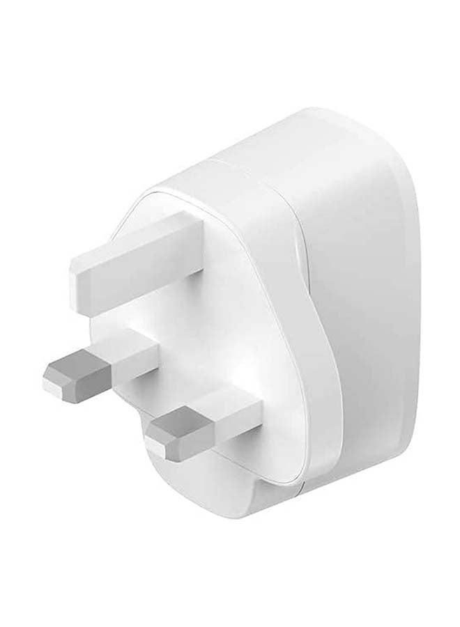 USB-A Wall Charger 12W With Lightning Cable 1m White