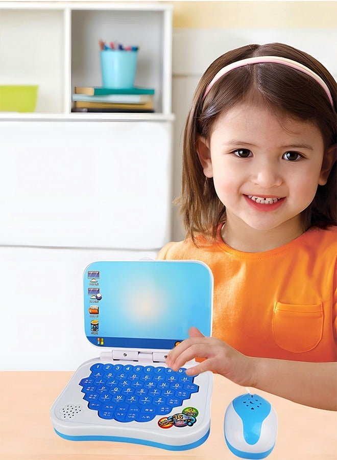 Learning Computers with Drawing Board for Kids,Educational and Bilingual Laptop Chinese and English,Kids Toy Laptop Tablet Learning Educational Game for Kids