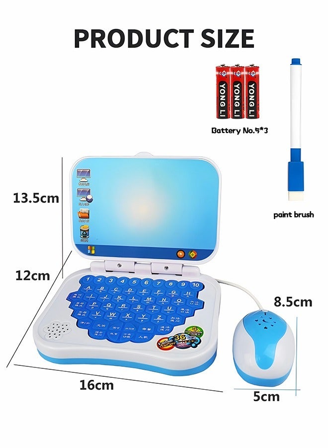 Learning Computers with Drawing Board for Kids,Educational and Bilingual Laptop Chinese and English,Kids Toy Laptop Tablet Learning Educational Game for Kids