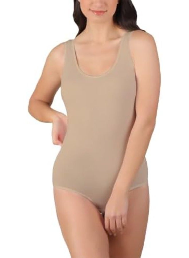 Women's Tank Body Suit - Seamless Neck Shaping - Bodysuit Shapewear, Seamless