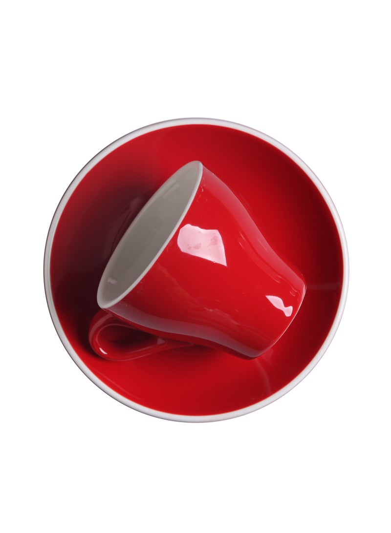 Coloured Glaze Red 8.5x6x6cm