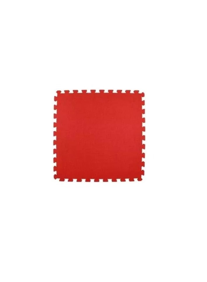 Interlocking Rubber Tiles 100Cmx100Cmx16Mm Red