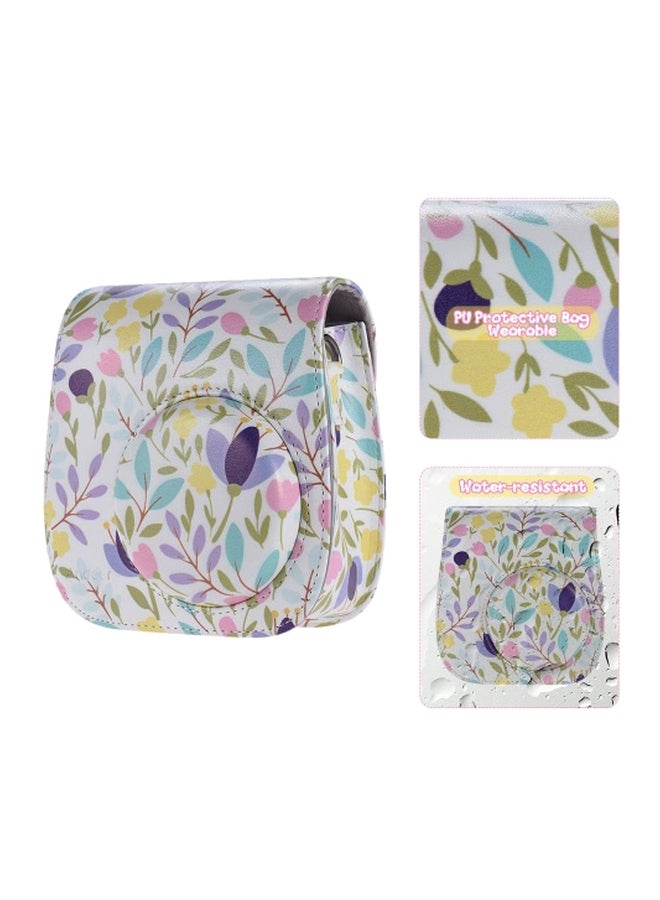 14-In-1 Protective Camera Case For Fujifilm Instax Mini 8+/8s/8 White/Green/Purple