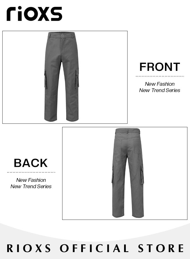 Men's Cargo Pants,Breathable Sports Sweatpants,Mens Work Pants,Casual Athletic Jogger Trousers For Men,Comfy Elastic Waist Men Pants With Pockets,Classic Baggy Pant For Leisure Or Outdoor Activities