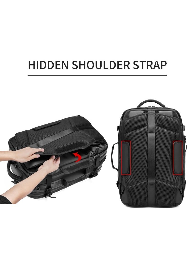 Skycare Business Travel Waterproof Backpack, Multi-functional Large Capacity Expandable Computer Bag for Handheld or Shoulder Carry