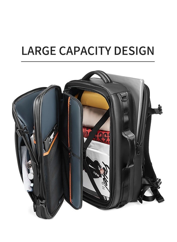 Skycare Business Travel Waterproof Backpack, Multi-functional Large Capacity Expandable Computer Bag for Handheld or Shoulder Carry
