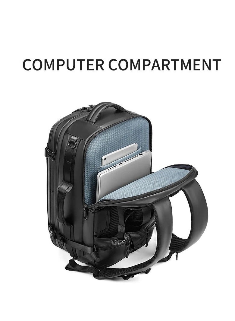 Skycare Business Travel Waterproof Backpack, Multi-functional Large Capacity Expandable Computer Bag for Handheld or Shoulder Carry