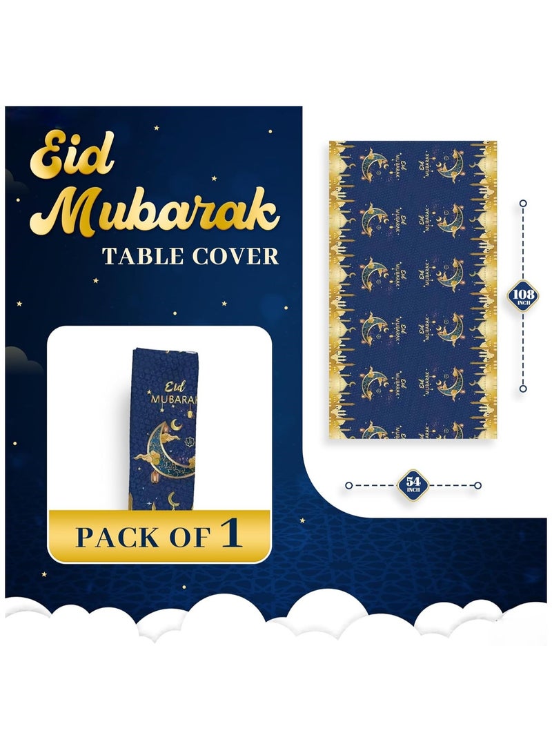 Eid Mubarak Tableware Set Pack of 176 for Eid Party Decorations