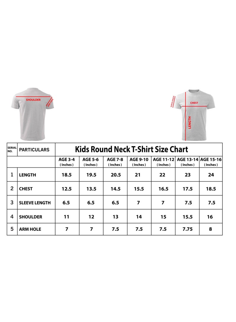 Pack of 5 Stylish Girl's T-Shirt Combo Pack - Short Sleeve Printed Combo T-Shirt for Girl - Girls Round Neck T-Shirt Combo Pack - Kids Combo Tshirt