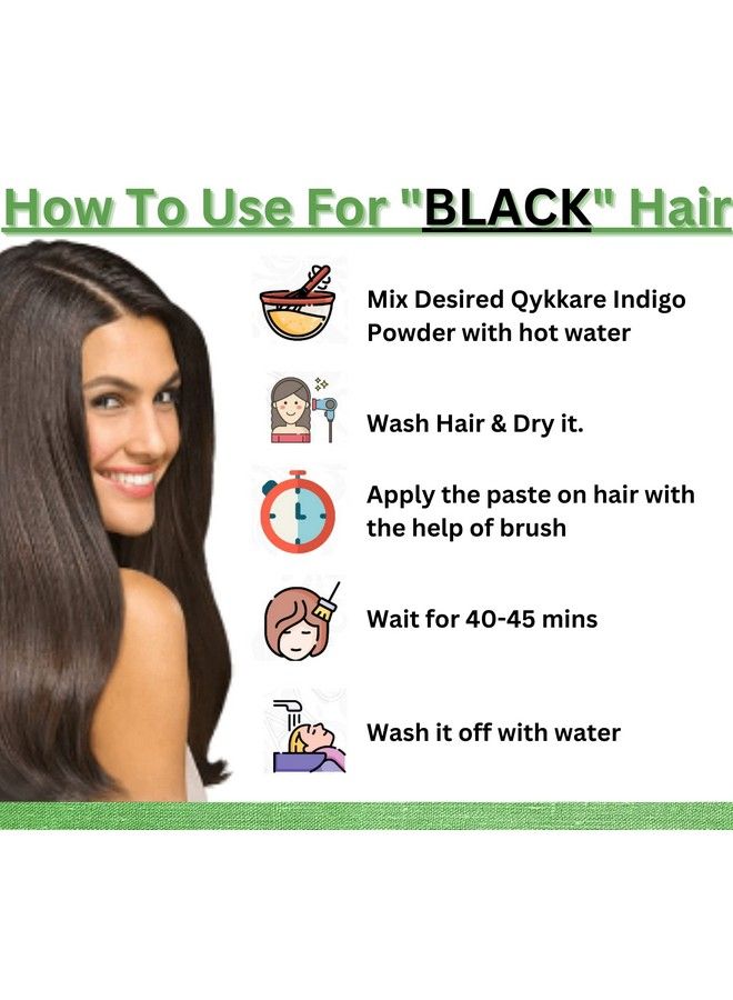 Indigo Powder For Black Hair 500Gm (100Gm X 5)