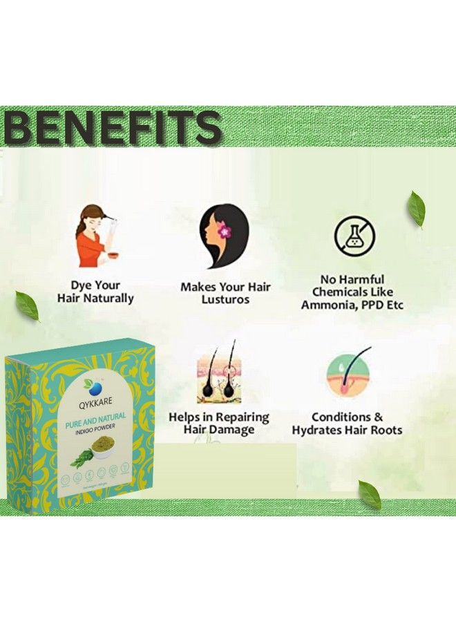 Indigo Powder For Black Hair 500Gm (100Gm X 5)