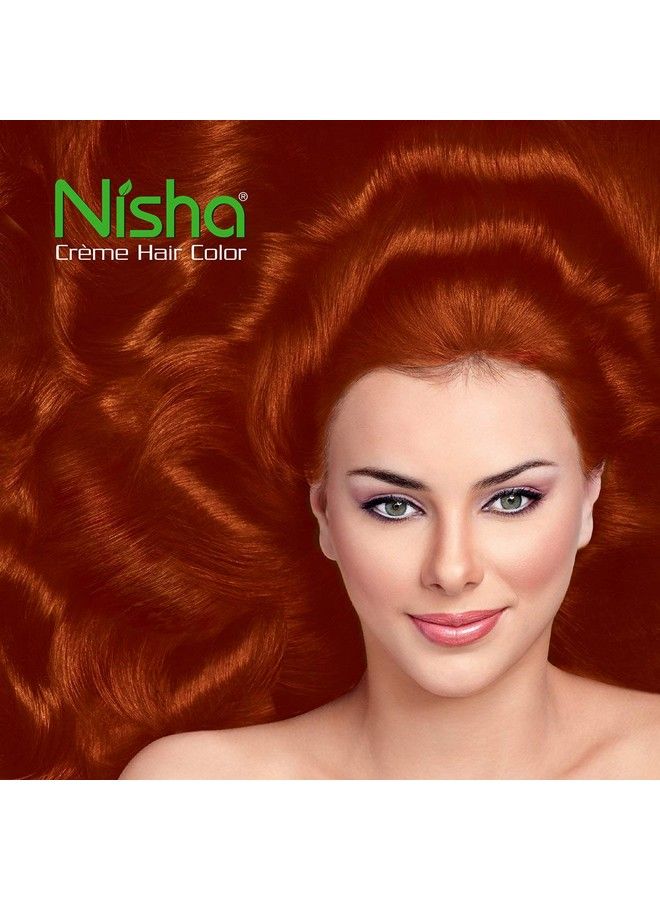 Cream Hair Color (120 Ml/Each) With Rich Bright Long Lasting Shine Hair Color No Ammonia Cream Formula Smooth Care For Your Precious Hair! Copper Red 5.64 (Pack Of 3) …