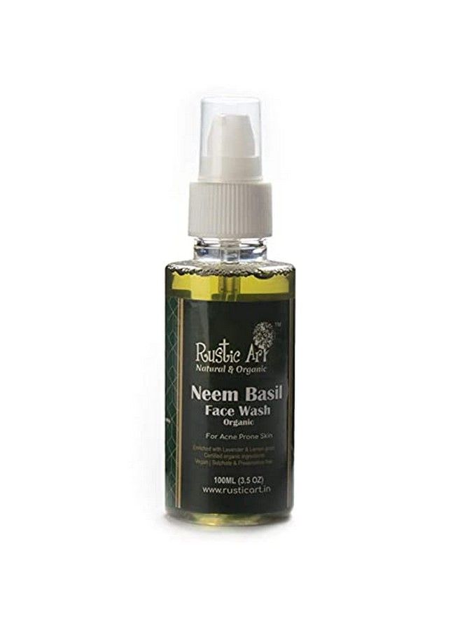 Neem Basil Face Wash & Concentrate For Deep Cleansing ; Antibacterial Antifungal Pack