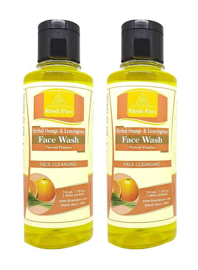 Herbal Orange & Lemongrass Face Wash Pack Of 2 (420Ml)