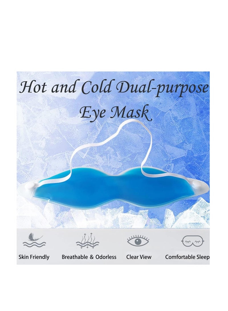 Gel Eye Mask, Chillable Eye Mask, Eye Mask for Redness, Safe Gel Pad, Heat And Cold Compress, Eye Discomfort Relief, Soothing Eye Therapy, Eye Swelling Reduction, Eye Strain Relief 3 Packs