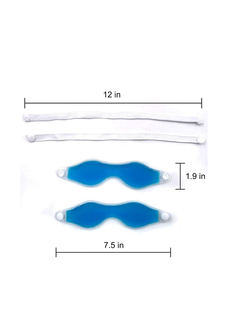 Gel Eye Mask, Chillable Eye Mask, Eye Mask for Redness, Safe Gel Pad, Heat And Cold Compress, Eye Discomfort Relief, Soothing Eye Therapy, Eye Swelling Reduction, Eye Strain Relief 3 Packs