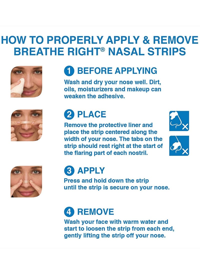 Breathe Right Nasal Strips Original Tan 30 Strips