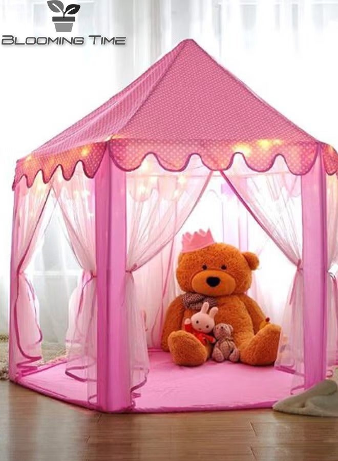 Princess Children's Spire Castle Game Tent, Indoor And Outdoor Games Can Also Be Used, Pink