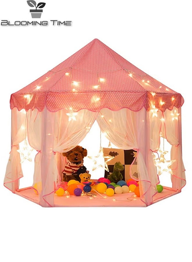 Princess Children's Spire Castle Game Tent, Indoor And Outdoor Games Can Also Be Used, Pink