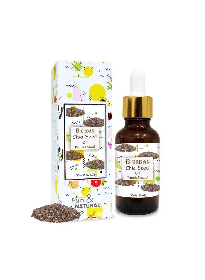 Chia Seed Oil 100% Natural Pure Organic Undiluted Uncut Essential Oil For Skin & Hair Care 50Ml