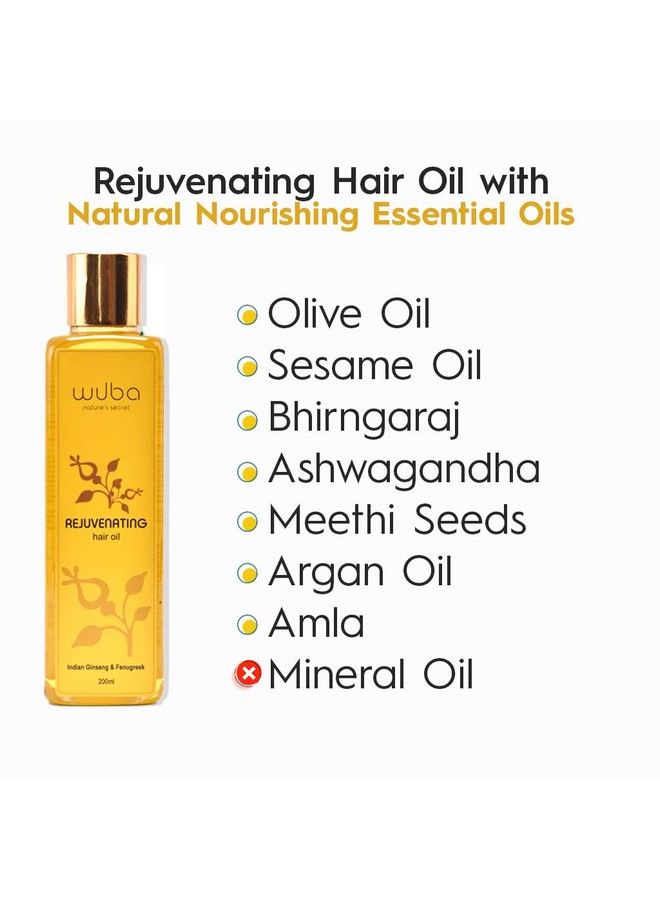 Hair Oil For Hair Fall Control Hair Thinning And Hair Growth With Deeply Nourishing Cold Pressed Oils ; 200 Ml