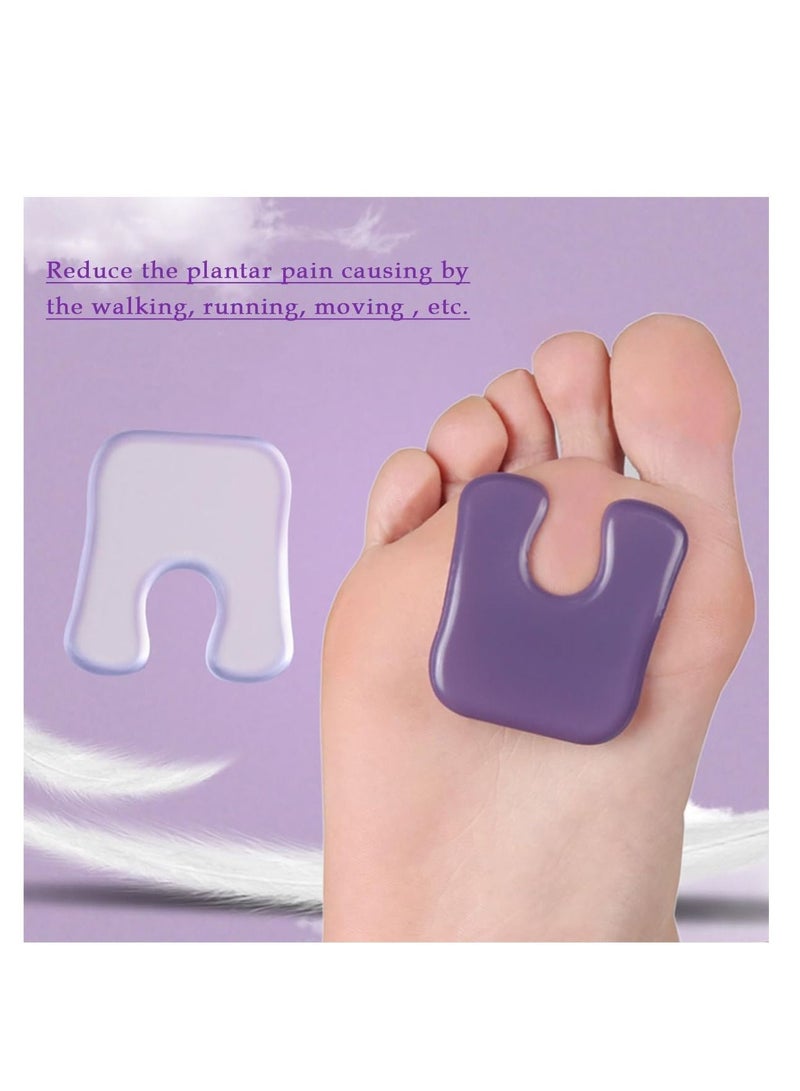 Metatarsal Pads for Women, Gel Callus Pads, High Heels Anti-Wear Pad, Self-Sticking Forefoot Cushions, Prevent Blisters and Calluses, Not Easy to Slide, for Dance, Running, Climbing, Hiking 8 Pack