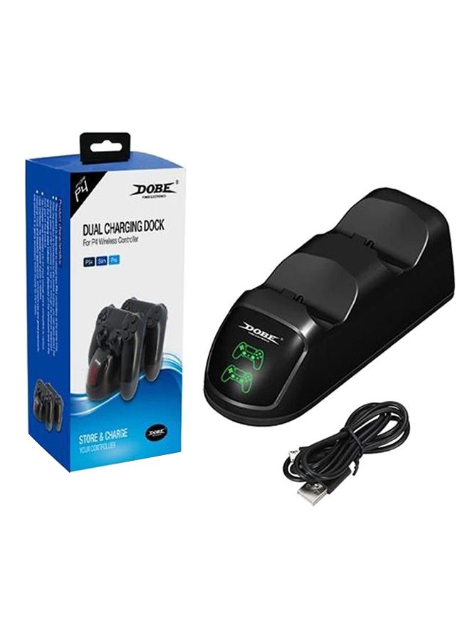 Dual Charging Dock With USB Cable For PlayStation 4 Wireless Controller