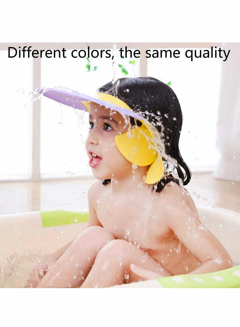 Baby Shower Hat Kids Shampoo Hat Dolphins Pattern Waterproof Bathing Hat Adjustable Kids Shower Cap Protective Ear Cap Bathing Protector Brand and New for Baby Toddler Kids Children