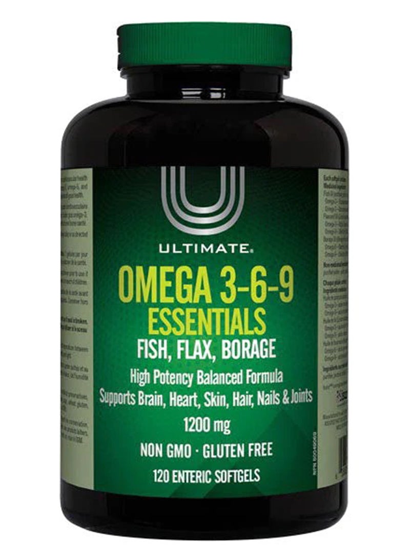 Omega 3-6-9 Essentials 1200mg Capsules 120's